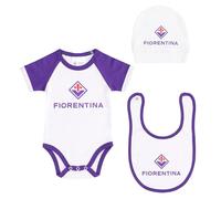 Only4fan ACF Fiorentina Set completo neonato, bianco, 6-9 mesi