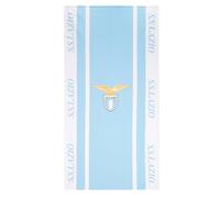 Only4fan S.r.l. SS Lazio Telo Mare/Piscina 70x140 cm in microfibra Prodotto Ufficiale SS Lazio, fasce verticali