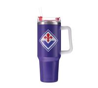 Only4fan S.r.l. Tazza Termica Grande in Acciaio Doppia Parete 850ml ACF Fiorentina Prodotto Ufficiale