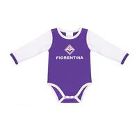 Only4fan srl ACF Fiorentina Body Manica Lunga Neonato, 9-12 Mesi