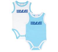 Only4fan srl SS Lazio Set 2 Body Canottiera Intimo, Bianco, 3-6 Mesi Unisex-Bimbi