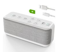 OnLyee Macchina audio per adulti, ricaricabile tramite USB, per ufficio, privacy e cancellazione del rumore, 42 suoni lenitivi con ninne nanne e suoni della ventola, timer di spegnimento automatico e