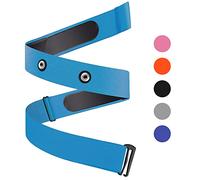 Onlyesh Fasce Elastiche Regolabili per Cintura con Montaggio sul petto per Cardiofrequenzimetro Polar, Garmin, Wahoo (Cielo Blu)