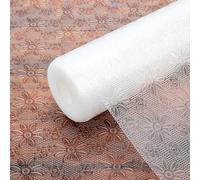 Onlyesh Rivestimento Cassetti, 45 x 500 cm Antiscivolo per Cassetti, tappetino per cassetti per Cassetti Non-adesivo EVA Trasparente, Tagliabili, per Mensola, Cassetto, Frigorifero, Lavello Ripiani