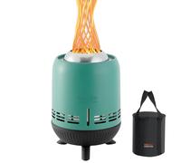 Onlyfire Braciere Senza Fumo con Borsa di Trasporto, Mini Focolare da Tavolo, Camino a Legna e a Pellet per il Campeggio All'aperto Tailgating Patio Backyard, Blu