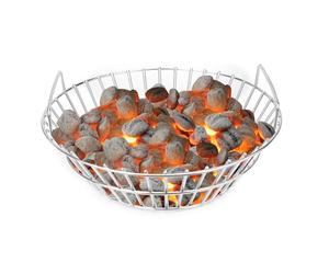 Onlyfire Cestini per Carbonella Cesto in Frassino Carboncino in Acciaio Inossidabile, per BGE Grande, Kamado Joe Classic