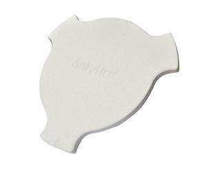 Onlyfire - Deflettore di calore pietra per pizza per barbecue e affumicatori Kamado per Large Big Green Egg e Premier Kamado Kooker, Circonferenza 44,5 cm