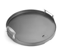 Onlyfire Flat Top Piastra per Griglia in Acciaio per Kamado Joe Classic, Inserto per Piastra con Manico Staccabile per Large Big Green Egg e Altri Grill in Ceramica di Dimensioni Simili