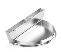 onlyfire Gocciolatoio con Serbatoi d'Acqua Rimovibili e Divisorio in Carbone per Weber 57 cm Griglia a Carbonella Kettle, Vaschetta Raccogli Grasso in Acciaio Inox per Barbecue e Affumicatura