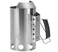 onlyfire Grande Accenditore a Ciminiera in Acciaio Inox, Ciminiera di Accensione con Sicurezza Isolata Termicamente e Manici in Metallo, Accenditore Rapido per Barbecue e Griglie a Carbonella