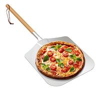 onlyfire Grande pala per pizza in alluminio, con manico in legno, 30,5 x 35,6 cm, per cuocere pizza fatta a mano, 91,4 cm complessivamente, per qualsiasi forno per pizza all'aperto o interno