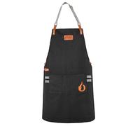 onlyfire Grembiule Regolabile con 2 Tasche, Grembiule da Cucina con Lacci Lunghi per Donna e Uomo, Grembiuli da Barbecue per Barbecue, Cucina Domestica, Ristorante e Giardinaggio