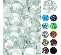 onlyfire - Perline in vetro da 1,2 cm per caminetto e paesaggistica, 4,5 kg di cristallo ad alta lucentezza