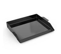 onlyfire Piastra per Barbecue in Ghisa Smaltata, Piastra Grill Universale con Rivestimento Antiaderente e Pareti Laterali Extra Alte per Griglia a Gas e Fornello, 47.2 x 35.5 cm
