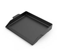 Onlyfire Piastra per Barbecue Universale in Ghisa Smaltata, Piastra per Griglia con Pareti Laterali Extra Alte per Griglia a Gas e Fornello, 47.2 x 35.5 cm