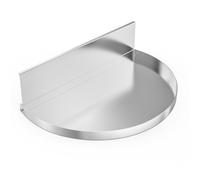 onlyfire Semi-Circolare Vaschetta Raccogli con Divisorio Rimovibile in Carbone per Weber 57 cm Griglia a Carbonella Kettle, Vaschetta Raccogli Grasso in Acciaio Inox, Calore Indiretto