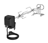 onlyfire Universal spiedo per girarrosto in Acciaio Inox, girarrosto Elettrico con Grillmotor per Grill a Gas