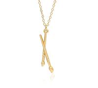 ONLYJUMP Collana asimmetrica con tavolozza e pennello, per insegnante d'arte, artista, design chic e alla moda, collana con ciondolo a goccia in oro, Zinco, sconosciuto