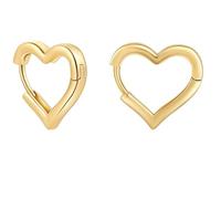 ONLYJUMP Orecchini a cerchio da donna, a forma di stella, leggeri, in acciaio inox placcato argento 18 carati, ideali come regalo di Natale, Zinco, sconosciuto