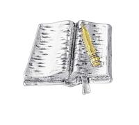 ONLYJUMP Spilla a forma di libro con strass per donne, delicata spilla in cristallo per bibliotecari, insegnanti, letture, bibliotecari, amanti della lettura, gioielli per il ritorno a scuola, Grande