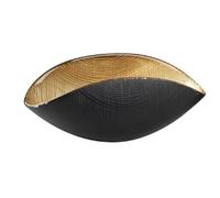 ONLYLUX Coppa 28X14 CM. Collezione BURANO Nero Oro Art. OL02303