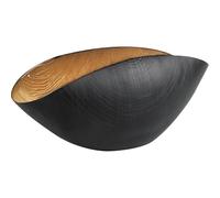 Onlylux Coppa Burano - Centrotavola in Vetro Centrifugato Decorato a Mano, Design Artistico Ovale, Dimensioni 38x11 cm, Svuotatasche di Design per Arredamento di Lusso e Idee Regalo