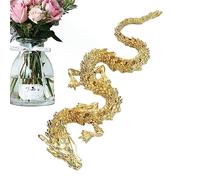 Onlynery Giocattolo simulato della figurina del drago cinese | Giocattolo drago articolato realistico | Drago cinese da 14,5 pollici per collezione, scienza, bambini, adulti, uffici