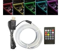 Onlynery Illuminazione Ambiente per Auto | Luci a Striscia LED Sette Colori Attivate dalla Voce - Faretti Parete per Monitor TV Scrivania Mensole Atmosfera