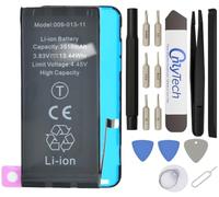 OnlyTech - Batteria Premium Capacità Aumentata di Sostituzione per iPhone 11-3510mAh, qualità identica (chip TI) - Kit 15 Strumenti e adesivo schermo inclusi