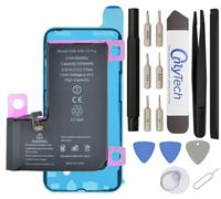 OnlyTech - Batteria Premium Capacità Aumentata di Sostituzione per iPhone 13 Pro - 3300mAh, qualità identica (chip TI) - Kit 15 Strumenti e adesivo schermo inclusi