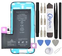 OnlyTech - Batteria Premium Capacità Aumentata di Sostituzione per iPhone 15 Pro - 3400mAh, qualità identica (chip TI) - Kit 15 Strumenti e adesivo schermo inclusi