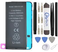 OnlyTech - Batteria Premium Capacità Aumentata di Sostituzione per iPhone XR - Capacità 3500mAh, qualità identica (chip TI) - Kit 15 Strumenti e adesivo schermo inclusi