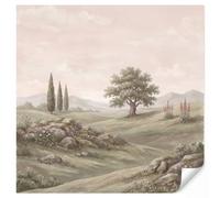 OnlyWow© Carta Da Parati In Vinile 260x240 cm Di Alta Qualità Wallpaper Per Camera Letto Cucina Soggiorno Moderna Muro For Bedroom Wall Paper Collina - Alberi - Natura - Verde
