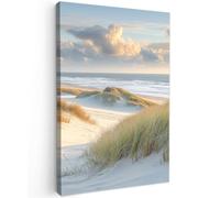 OnlyWow© Poster da Esterno 40x60 cm Giardino Decor Design Moderno Dipingere Tele Balcone Terrazzo Decorazione Muro Murali Spiaggia - Dune - Altopiano - Mare di Wadden