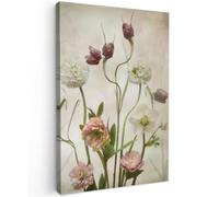 OnlyWow© Poster da Esterno 40x60 cm Giardino Decor Design Moderno Dipingere Tele Balcone Terrazzo Decorazione Muro Murali Fiori - Primavera - Giardino - Natura Morta - Fiori secchi
