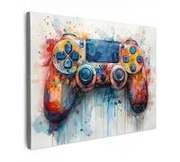 OnlyWow© Poster da Esterno 70x50 cm Giardino Canvas Balcone Parete Terrazzo Decorazione Murali Quadretti Accessori Telo Camera dei Bambini e dei Ragazzi - Gioco - Controller di Gioco