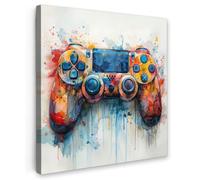 OnlyWow© Poster da Esterno 90x90 cm Giardino Canvas Balcone Parete Terrazzo Decorazione Murali Quadretti Accessori Telo Camera dei Bambini e dei Ragazzi - Gioco - Controller di Gioco