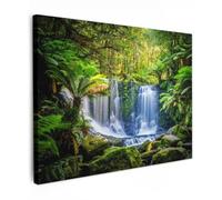 OnlyWow© Poster da Esterno Giardino Canvas Balcone Parete Terrazzo | 80x60 cm - Decorazione Murali Quadretti Accessori Telo Giungla - Cascata - Australia - Piante - Natura