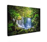 OnlyWow© Poster da Esterno Giardino Canvas Balcone Parete Terrazzo - Natura | 120x80 cm - Decorazione Murali Quadretti Accessori Telo Giungla - Cascata - Australia - Piante
