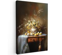 OnlyWow© Quadro da Giardino 80x120 cm Decoration Murale Balcone Terrazzo Decori Telo Decorativo Stampa Grande Bellissimi Home Decoro Uova di Pasqua - Natura Morta - Vaso