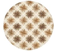 OnlyWow© Tappeti Bagno 70x70 cm Tappetino Doccia Assorbente Bath Mat Wc Decorazioni Memory Foam Tappeto Lavabile Moderni Geografico - Motivo - Marrone