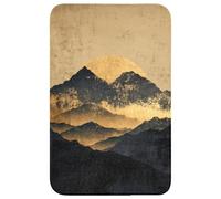 OnlyWow© Tappetini Bagno 50x80 cm Tappeto Scendi Doccia Bathmat Tappeti Wc Antiscivolo Moderni Decorazioni Memory Foam Lavabile Montagne d'oro al chiaro di luna
