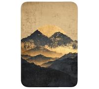 OnlyWow© Tappetini Bagno 60x90 cm Tappeto Scendi Doccia Bathmat Tappeti Wc Antiscivolo Moderni Decorazioni Memory Foam Lavabile Montagne d'oro al chiaro di luna