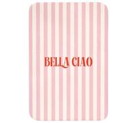 OnlyWow© Tappetini Bagno Rettangolare 60x90 cm Tappeto Scendi Doccia Bathmat Tappeti Antiscivolo Moderni Decorazioni Memory Foam Lavabile Rosa tenue - Rosso - A righe - Bella Ciao