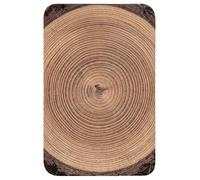 OnlyWow© Tappetino Bagno 40x60 cm Tappeto Doccia Bath Mat Antiscivolo Moderni Decorazioni Memory Foam Lavabile Tappeti Wc Tronco d'albero - Legno - Marrone