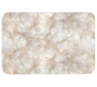 OnlyWow© Tappetino Doccia 90x60 cm Accessori Per Il Bagno Tappeto Memory Foam Bathmat Bathroom Mat Assorbente Lavabile Moderni Color sabbia - Marmo - Pietra naturale