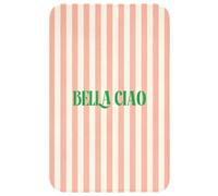 OnlyWow© Tappeto Doccia Rettangolare 50x80 cm Accessori Bagno Bathmat Tappeti Bathroom Mat Antiscivolo Moderni Memory Foam Lavabile Rosa tenue - Verde - A righe - Bella Ciao