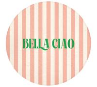 OnlyWow© Tappeto Doccia Rotondo 70x70 cm Accessori Bagno Bathmat Tappeti Bathroom Mat Antiscivolo Moderni Memory Foam Lavabile Rosa tenue - Verde - A righe - Bella Ciao