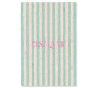 OnlyWow© Tappeto Rettangolare 140x200 cm Tapi Salone Colorato Sala Floor Mat Antiscivolo Salottino Stanza Colorare Salotti Moderni Rosa - Verde - A righe - C'est la vie