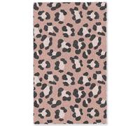 OnlyWow© Tappeto Rettangolare 90x150 cm Tapi Salone Colorato Sala Floor Mat Antiscivolo Salottino Stanza Colorare Salotti Moderni Colore terracotta - Irregolare - Leopardo